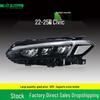 11th Gen Honda Civic 22-25 Headlight Assembly: Mid-Range Original Front Light