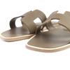 Pristine HERMES Mule Oran H logo leather flat sandals leather Women 37 Used