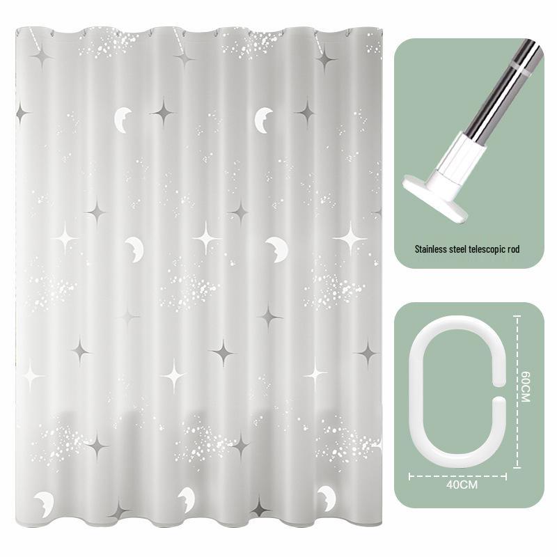 Luxury Eco-Friendly Waterproof & Mildew-Resistant Shower Curtain