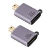 2 Stück Mini DisplayPort auf DisplayPort 1.4 Adapter 8K 60Hz 4K 144Hz Stecker auf Buchse Konverterkopf für OS X Laptop Monitor