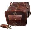 Leather Duffle Bag Travel Carry-On Waterproof Luggage Overnight Gym Weekender Bag