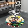 1pc Mario Adventure Office Round Area Rug, Under Office Chairs Bedroom Living Room Home Decor  a1022270