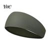 Solid Color Headband Men Sports Moisture Wicking Wide Workout Sport Quick Drying Running Cycling Sweatband Elastic