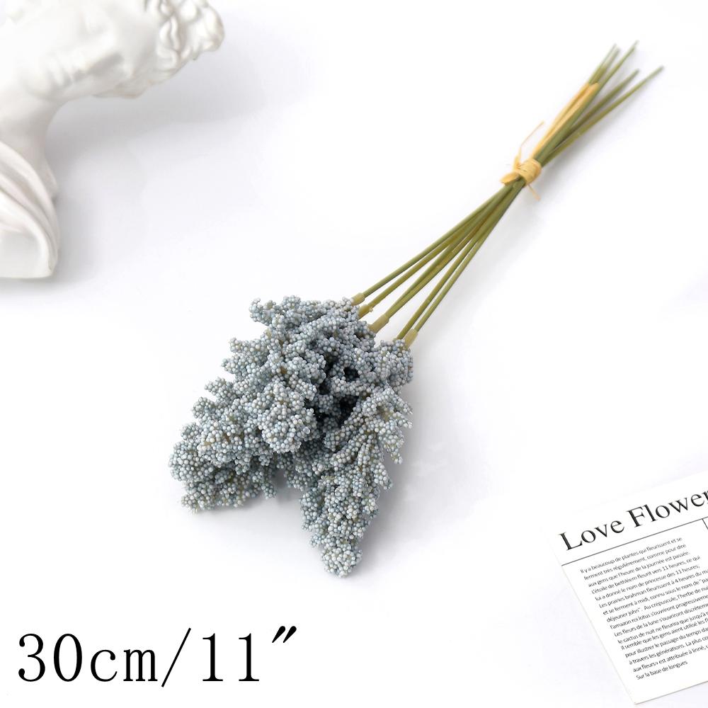 Blue Artificial Flowers Bouquet Rose Fake Flowers for Indoor Home Decor Garden Wedding Party Decoration Outdoor Vase Accessories