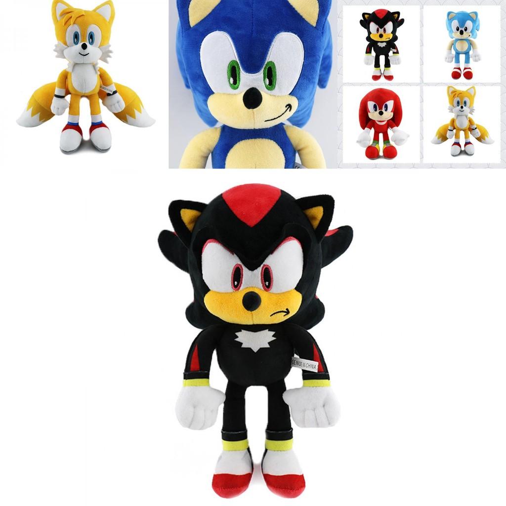 Peluche Lussuoso 30 Cm Sonic The Hedgehog Shadow Giocattolo Ideale Per Giovani Fan Di Sonic E Collezionisti