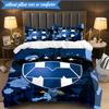 Football Club Emblem 3pcs K-pop music group Bedding set,Ideal for Bedroom, Dormitory,Including Duvet Cover And 2pcs Pillowcases,Fan gifts