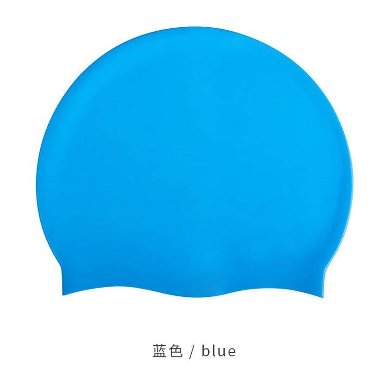 

Comfortable Solid Color Diving Swimming Cap Children Adult Long Hair Same Silicone Men Women
