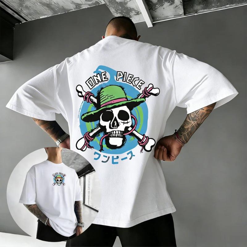 

Унисекс Футболка с принтом Аниме One Piece Мужская Женская Японский Хлопок Короткий Рукав Графическая Футболка Летняя Уличная Повседневная Майка Одежда Y2k 2026 S