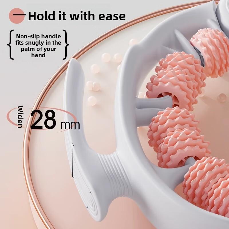 Durable And Safe Round Ring Leg Massager Anticellulite Full Body Massage Roller For Neck Shoulder Abdominal Muscle Slimming Fat Massager