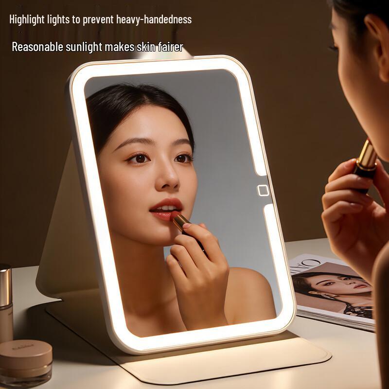 Oenyled Portable Folding Lighted Makeup Mirror Set