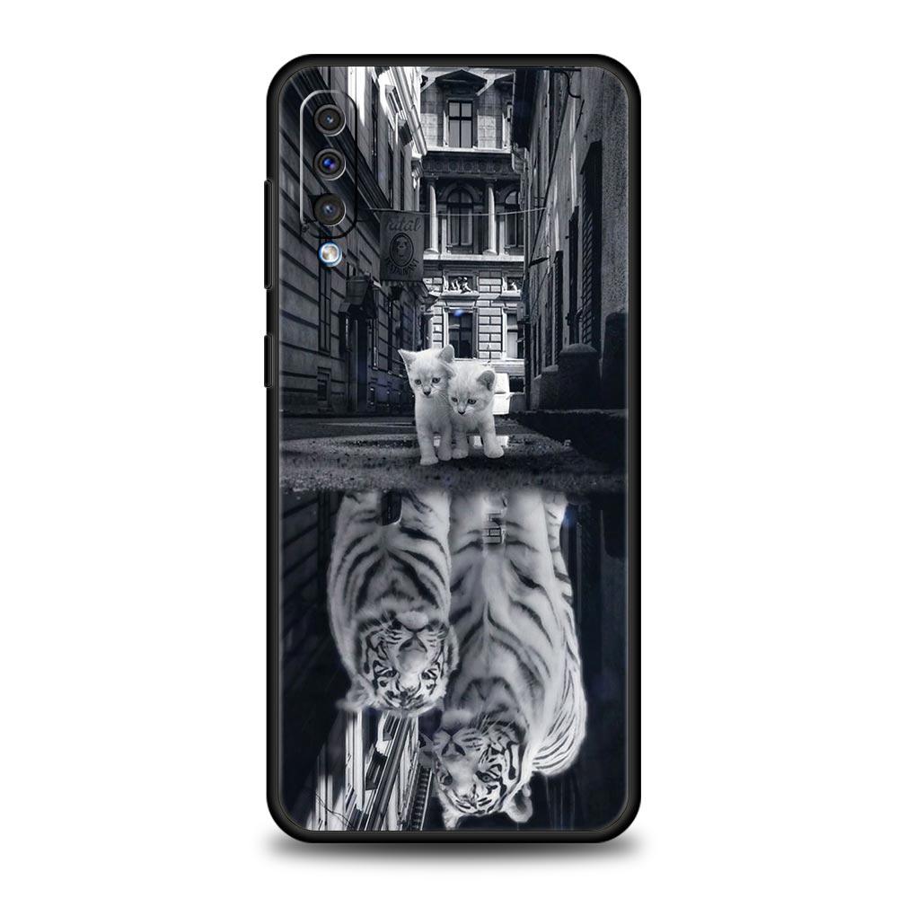 Animal Tiger Lion Case For Samsung Galaxy A12 A22 4G A32 5G A72 A52 A70 A50 A20e A30 A02s A10 A20s A10s A40 A04 Phone Cover Soft