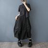 Plus Size High Waist Black Vintage Summer Casual Loose Long for Woman Skirts Womens Skirt
