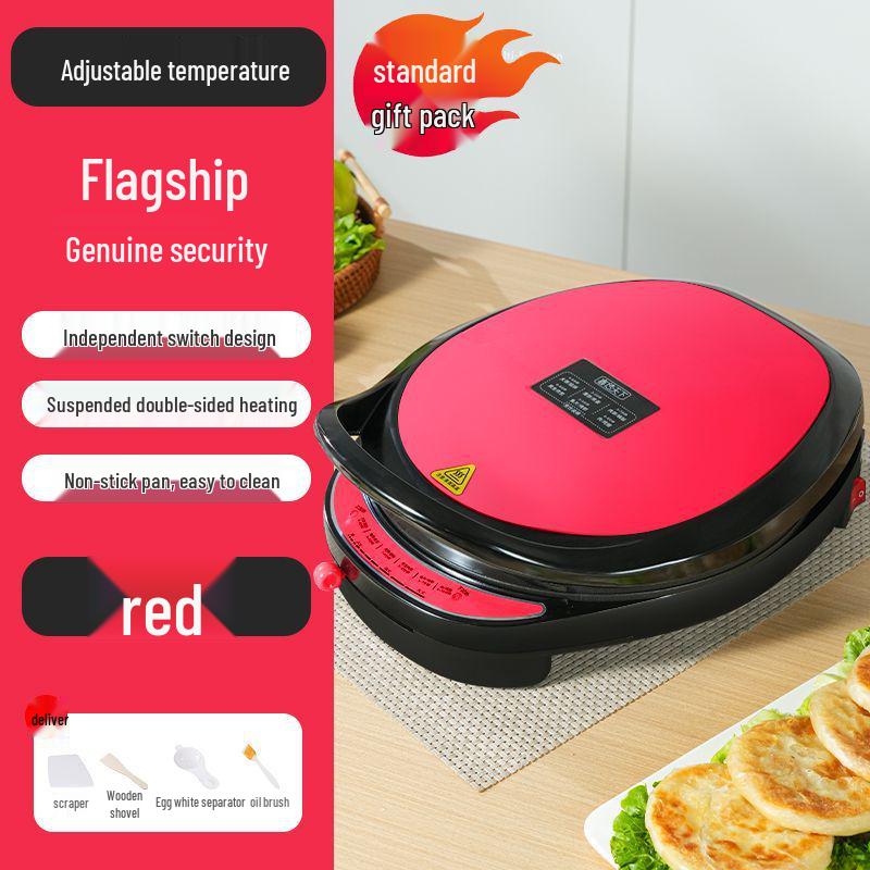 Electric Griddle with Increased Depth: Multi-functional Double-Sided Cooking Pan for Frying, Grilling, Baking, Crepes, and Pancakes