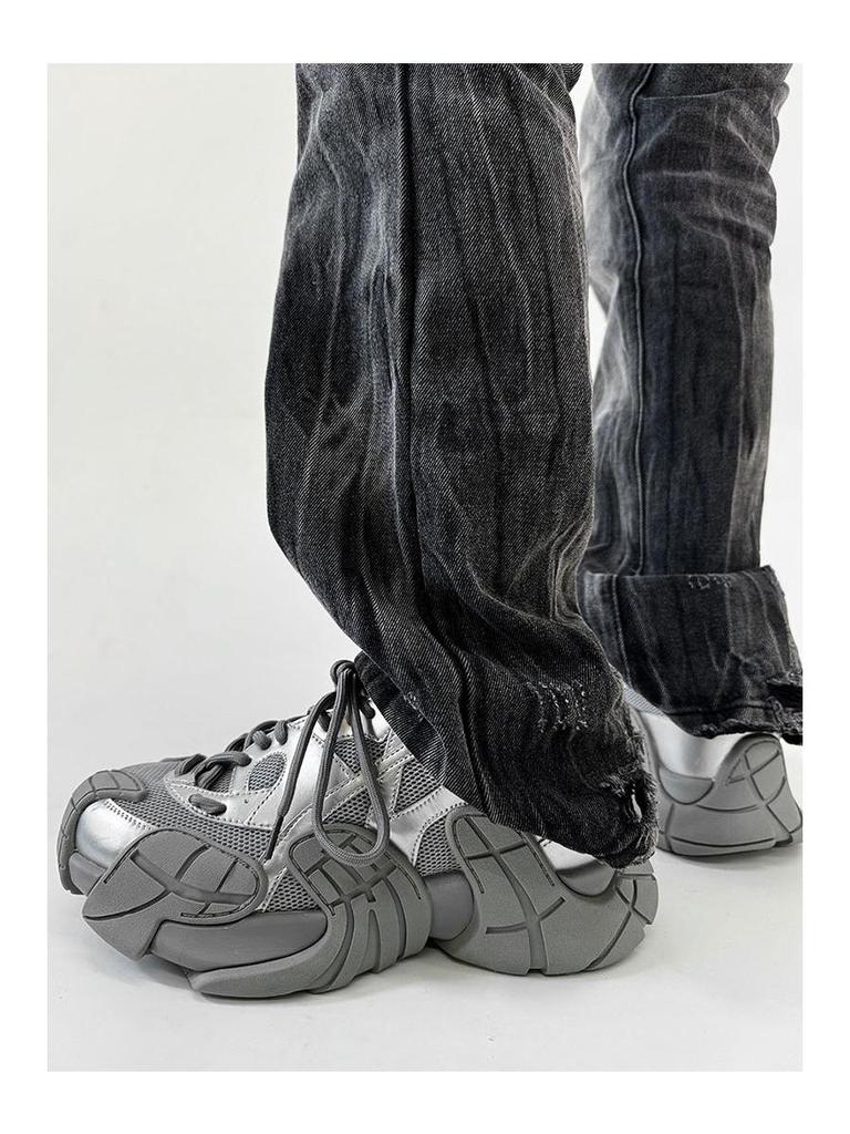 Nische Black Warrior Octopus Herren Retro Wandersneaker - Mesh Atmungsaktiv