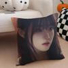 Popular Red Velvet iIrene Kpop Star Cushion Cover Throw Pillow Cover Hidden Button Durable Polyester Chair Cushion