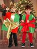 Children's Santa Claus Christmas Performance Outfit – Gift Box Holiday Party Costume