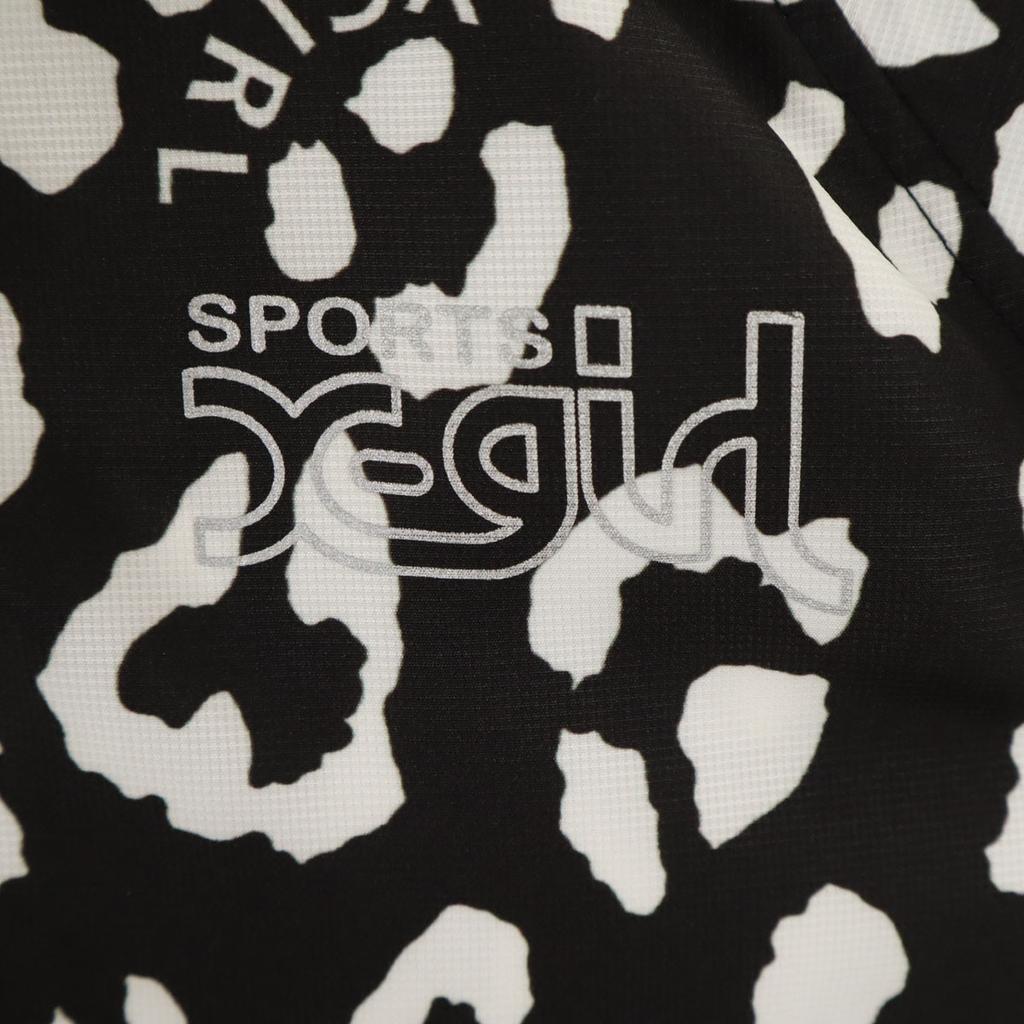 X-girl Leopard Pattern Sports Jacket S Black Leopard Pattern Women Used