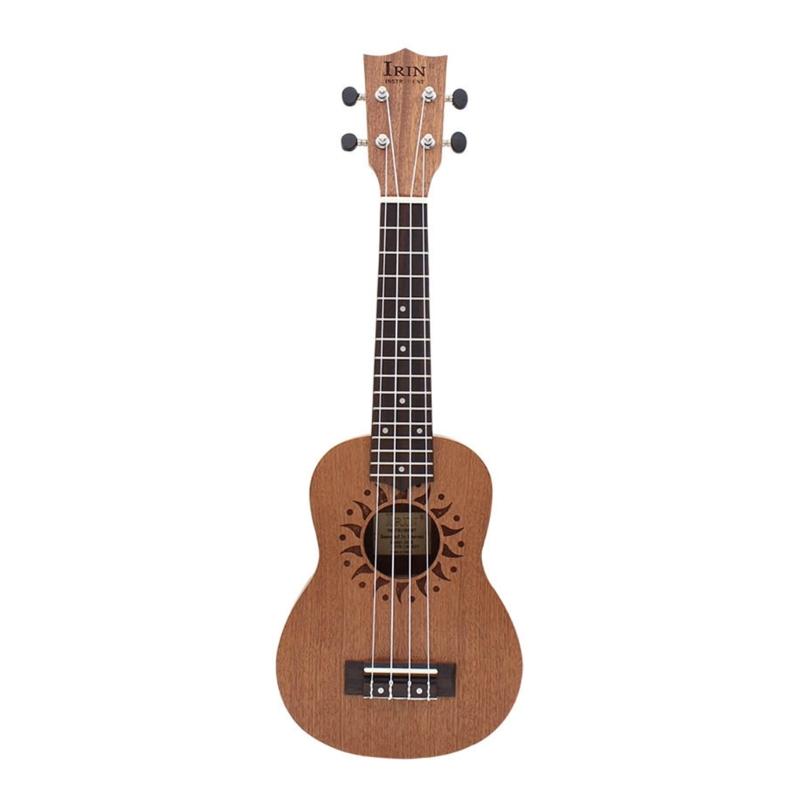 

Hawaiian Starter Ukuleles Kids 4 Strings Small Guitar Sunflower Pattern Acoustic Ukulele Nylon Strings (21 Inch) 1