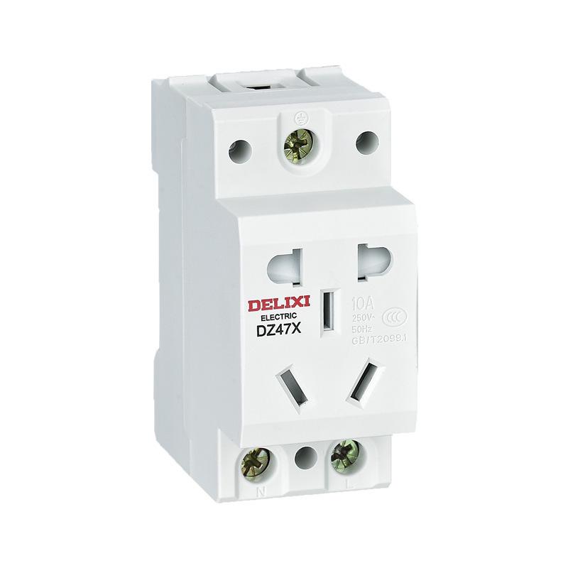 Delixi DZ47X510 Five-Hole 10A DIN Rail AC30 Cabinet Socket