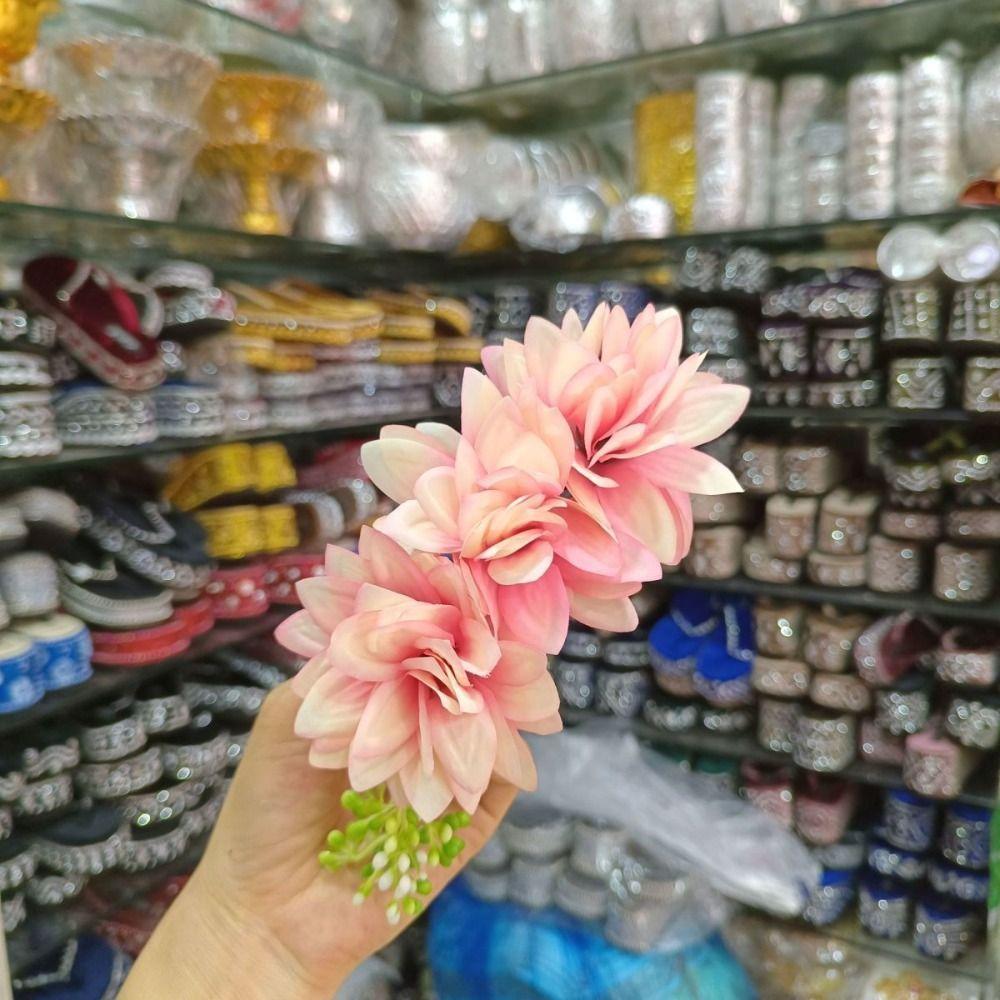 Ethnic Style Flower Hair Comb Sweet Wedding Bride Accessories Water Splashing Festival