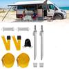 A Set Camping Awning Tie Down Kit Awning Wind Stabilizer Camper RV Motohome Awning Anchors Accessories For Fiamma Dometic