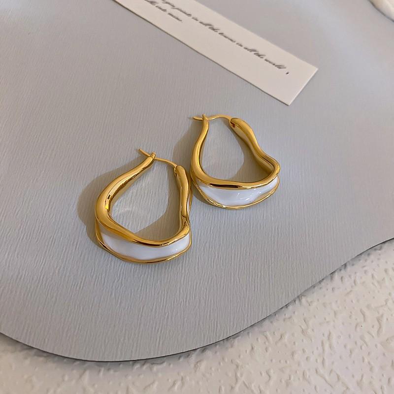 Love Geometric Earrings, Simple Flower Earrings, Fashionable Temperament Earrings, High-end Sense Earrings, Gifts