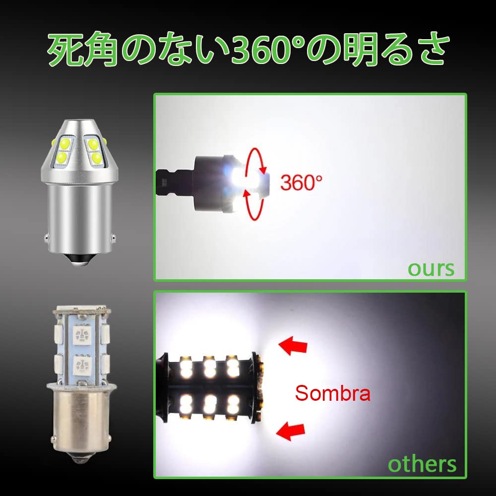 S25 Single Sphere, 180° Pin Angle, LED Light, Side Marker, For 12-24V Cars, General