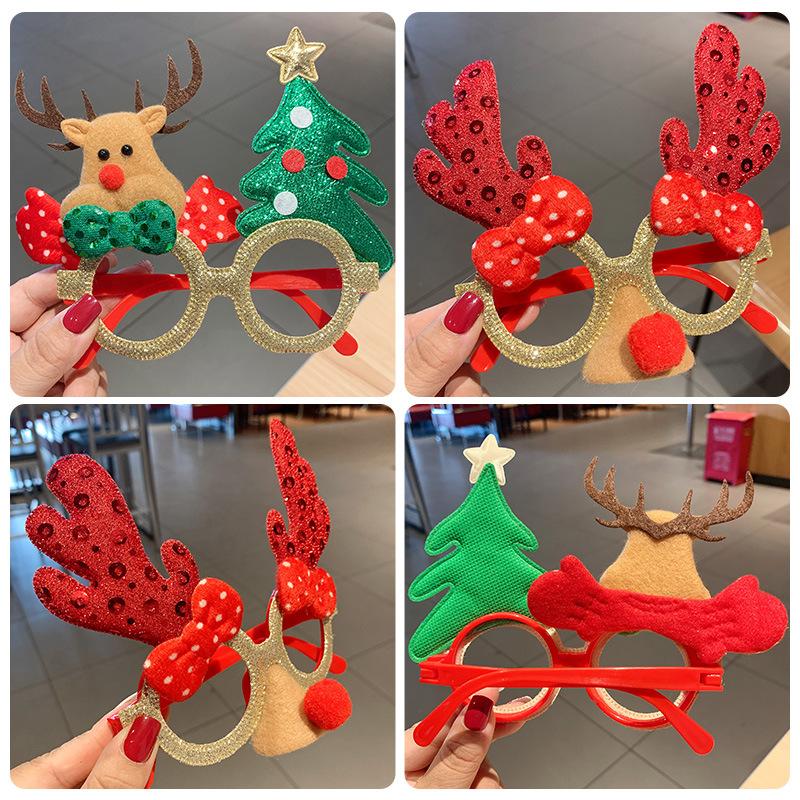 Weihnachts-Hirsch Lustiger Brillenrahmen für Damen Studentenparty Dekoration Weihnachtsanhänger Hängende Ornamente Brillen Geschenk