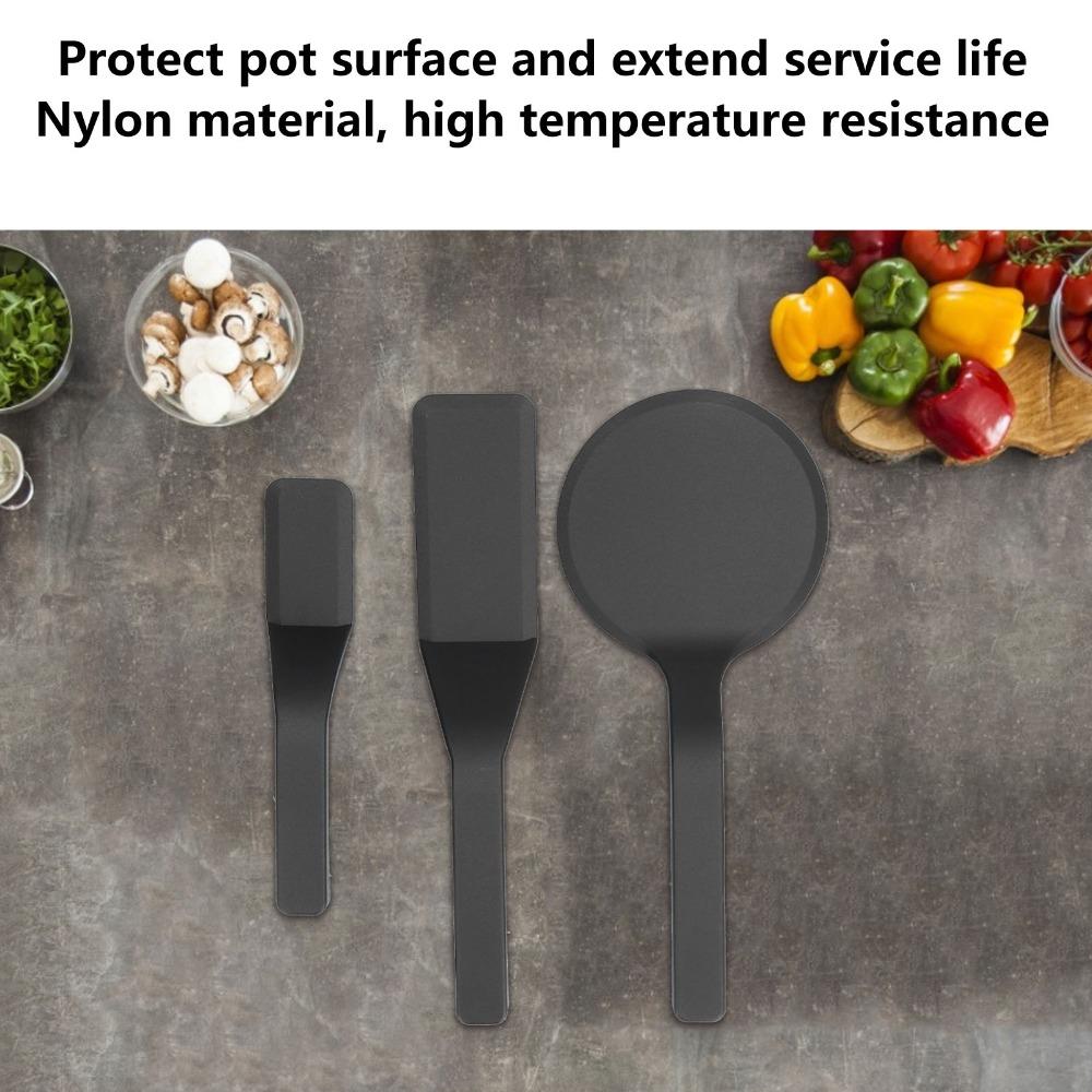 3 Piece Set Easy To Use Nylon Scraper Heat Resistant Spatula Scraper Spatula Set  Frying Eggs