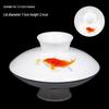 Gaiwan Teacup with Lid: White Porcelain Ceramic Tea Brewing Bowl, 7.5CM, Kung Fu Tea Set Accessory.