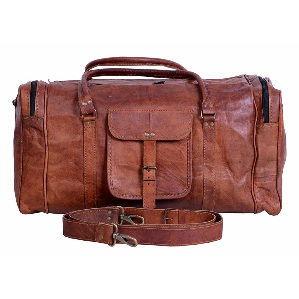 Handmade Vintage Leather Shoulder Replacement Strap for Messenger Briefcase Bag