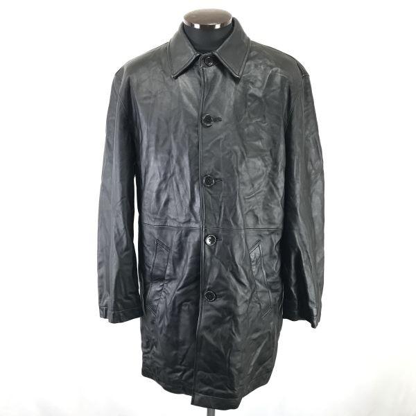 

Piccolo Negozio Lambskin Stand Collar Leather Coat Outerwear Men’s Size M Black