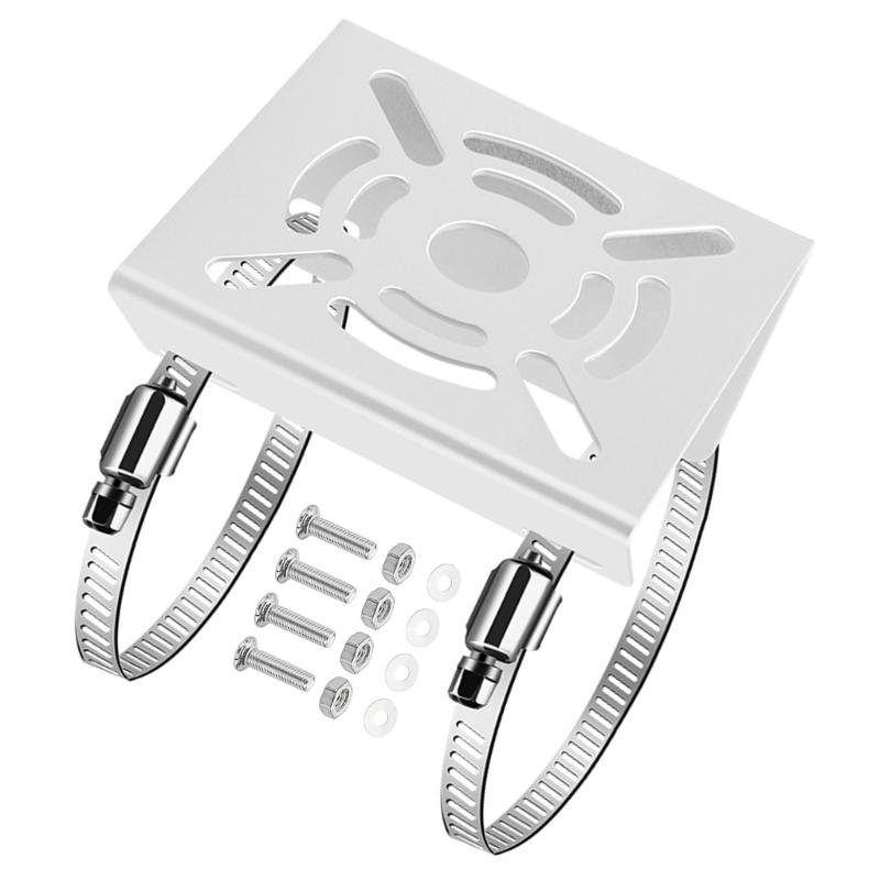 Heavy Type Iron Poles Mount Brackets Security Cameras With Adjustable Hose Clamps For Outdoor Installation