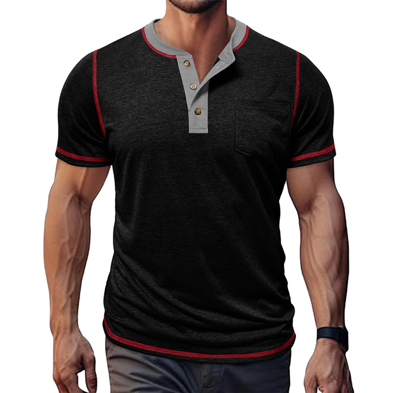 

Мужская футболка уличная повседневная мода с коротким рукавом XXL