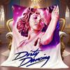 1Pc DirtyDancing Print Flannel Blanket, High quality Comfortable for All Seasons, Home Decor, Warmth and Comfort, Perfect for Christmas Gifts