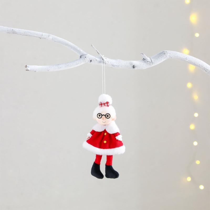 Christmas Decorations Santa Clauses/Grandma Pendant Charm Decorative Hanging Ornament for Christmas Tree Party Decorations