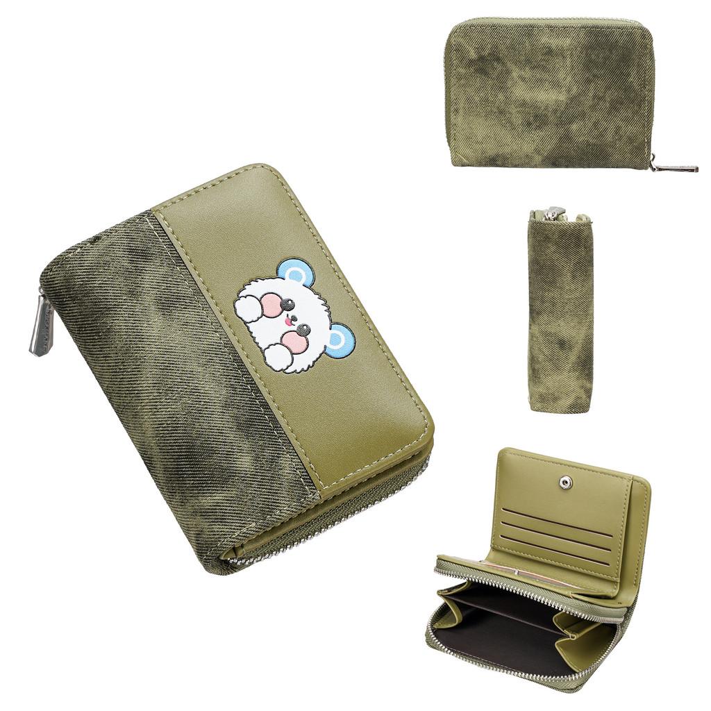 Compact Wallet Card Organizer With Pu Material And Anime Pattern For Casual Carry