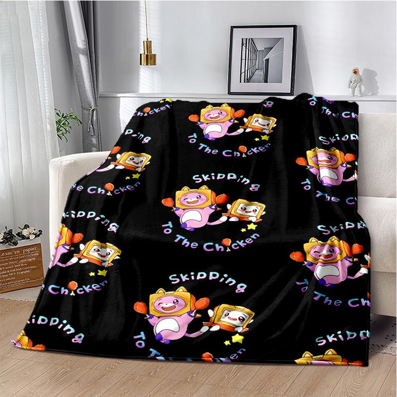 29 Style New Lankybox Boxy Foxy Rocky Cartoon Blanket,Soft Throw Blanket for Home Bedroom Bed Sofa Travel Picnic Cover Kid Gift