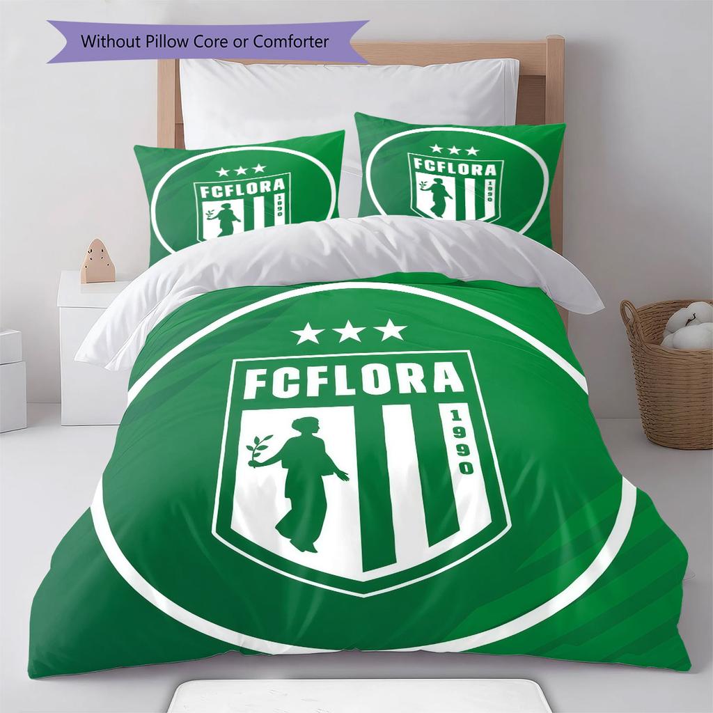 FC Flora Tallinn Bedding Quilt Set Quilt Cover Pillowcase Home Decoration Birthday Gift (1 * duvet cover + 2 * pillowcase, without core)