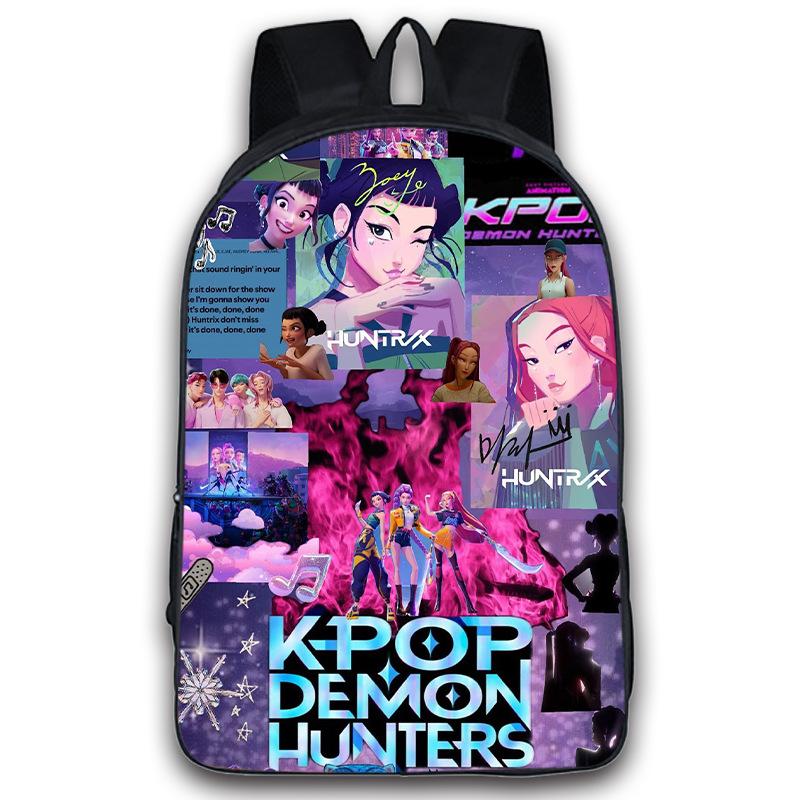 Kpop Demon Hunters Backpack Boys Girls Zoey Mira Rumi Bookbag Knapsack Schoolbag Rucksack Travel Backpacks Birthday Gifts