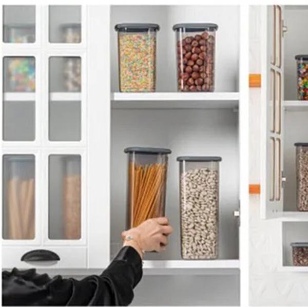 Luftdichte Lebensmittelaufbewahrungsbehälter-Sets – Transparenter BPA-freier Vorratskammer-Organizer, Stapelbare auslaufsichere Snackgläser für die Küche