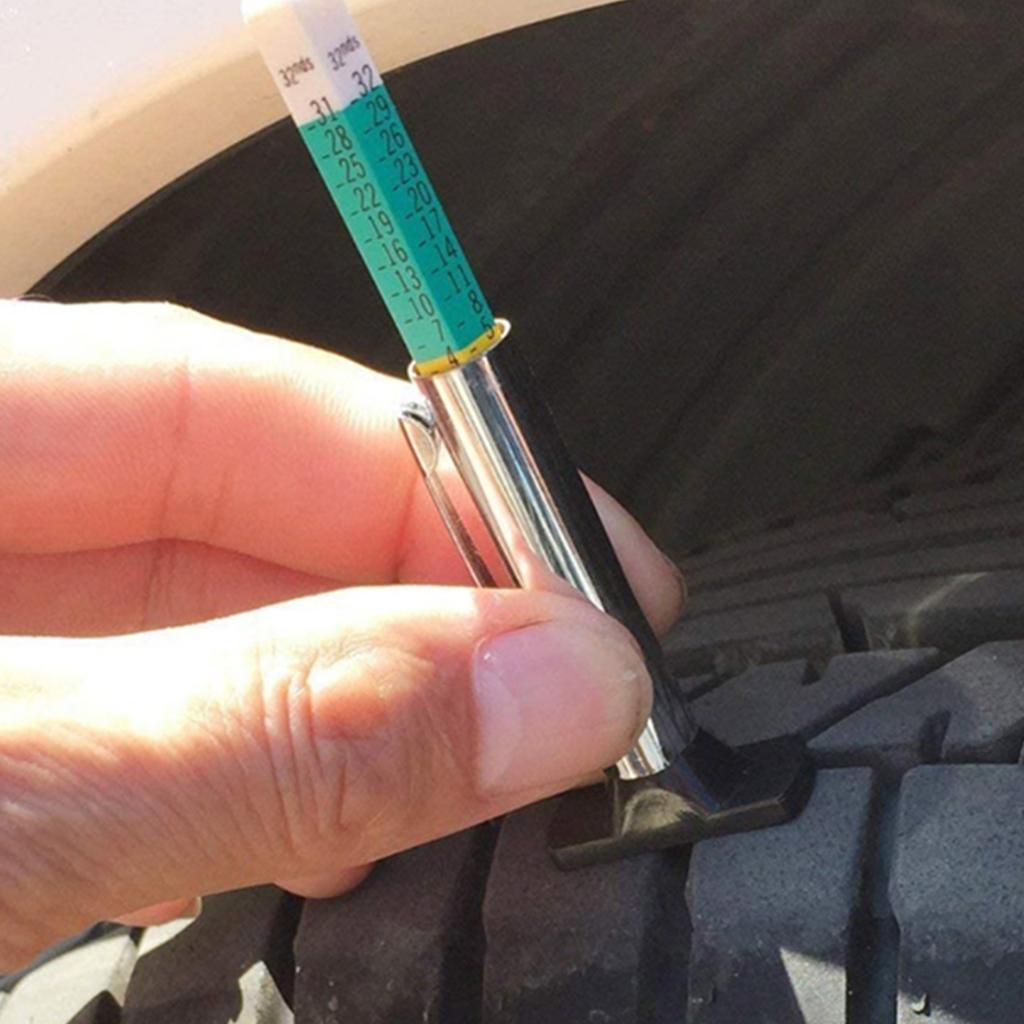 High Accuracy Tyre Tread Depth Gauge Tyre Depth Measurement Tool Stainless Steel