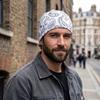 Bonnets Hijab Imprimé Cachemire Respirants Séchage Rapide Bandana Foulard de Tête Doublure de Casque Chapeau Pirate Confortable Style Hip-Hop