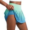 Women's Gradient Print Pleated Skort Athletic Tennis Running Yoga Skirt with Built-in Shorts Lightweight Breathable Fabric