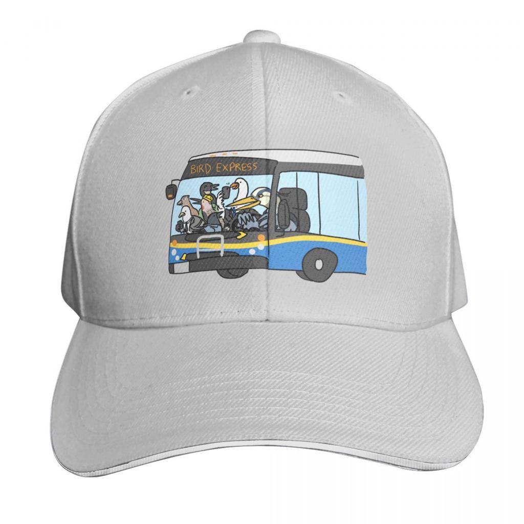 Commuter Birds Bird Express Bus Baseball Cap Sun Protection UPF Breathable Mesh Back Adjustable Buckle Closure