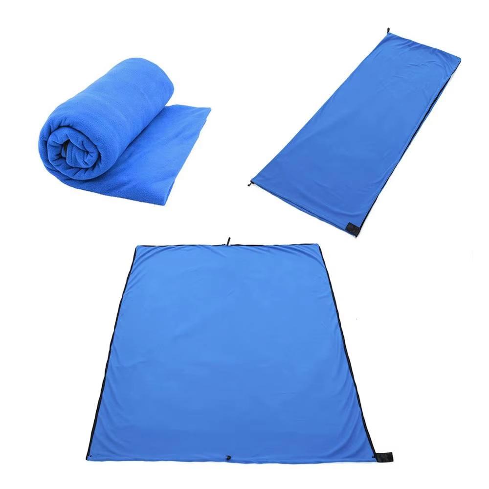 Fleece Sleeping Bag Outdoor Sleeping Inner Liner Equipped Ultra Lightweight Camping Hiking Climbing Essential Warm Dirt Proof