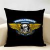 PPowell PPeralta Skateboard Cushion Cover Natural Linen Organic Fabric DoubleSided Printing Room Sofa Decor Pillow Case