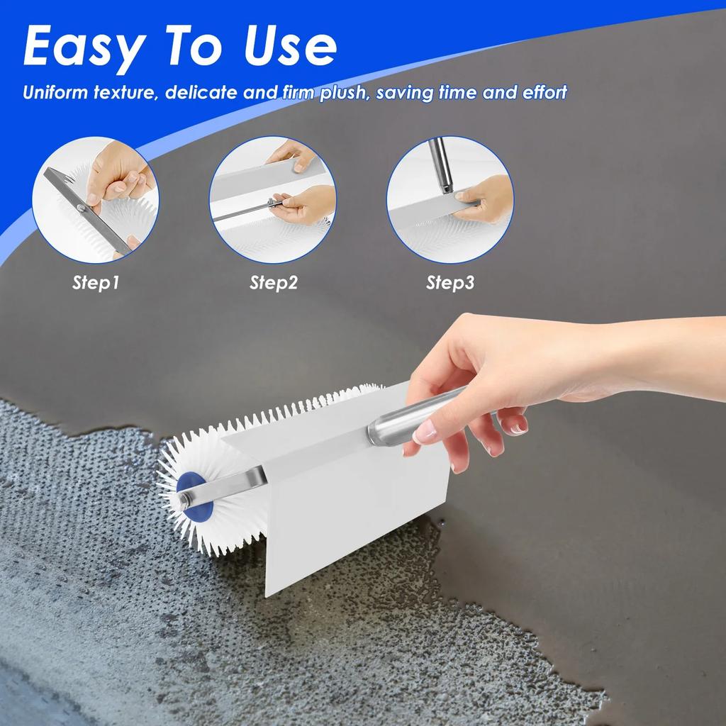 Spiked Screeding Compound Roller Self-leveling Cement Tools Labor Saving Screed Surface Compound Roller Bubble Removal Tools