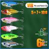 Sequin Long Cast Leech Iron Plate Vib Micro Lure for Freshwater Mandarin Fish & Aspius