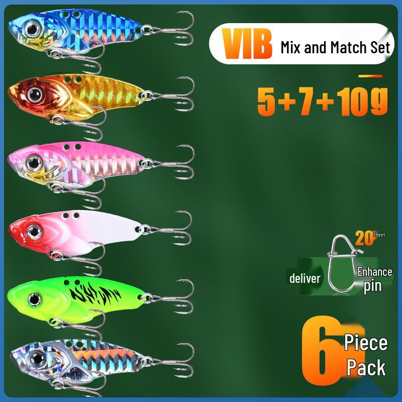 Sequin Long Cast Leech Iron Plate Vib Micro Lure for Freshwater Mandarin Fish & Aspius